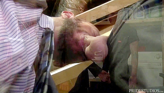 Dudes Over 30 Get Wild in the Janitor's Closet