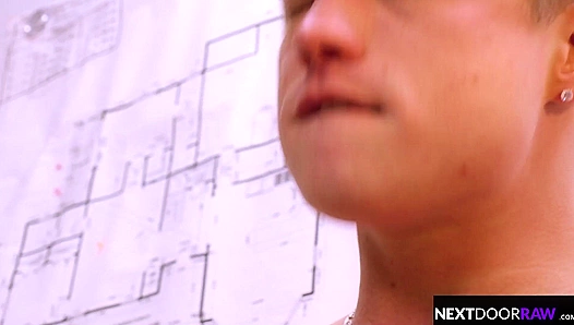 Hunks Relieve Stress with Each Other’s Massive Cocks in the Office