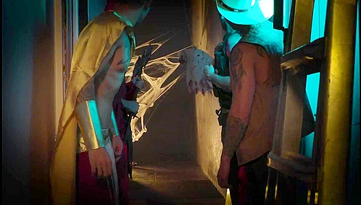 Twink Gets SavageFuck in Dungeon, Leather Clad Hunk Ryan Jordan Pounds Trevor Harris Raw