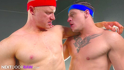 Muscle Hunk Pounds Jocks Hole, Alex Tanner and Dalton Riley Go Wild