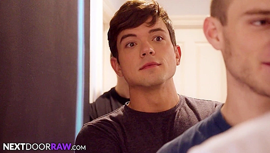 Jocks Line Up to Get Pounded by Johnny Hill’s Massive Dick