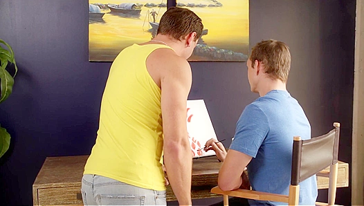 Jackson Traynor Fucking Devours His Painting Teacher’s Massive Hard Dick