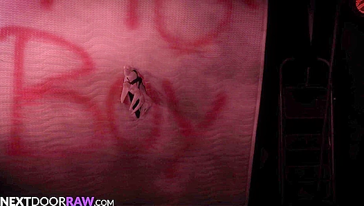 Adrian Hart Gets Fucked Raw and Hard, Taking Thick Demon Dick on Halloween Night