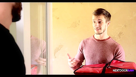 Pizza Boy Gets Caught Stealing and Sucking Cock Like a Pro