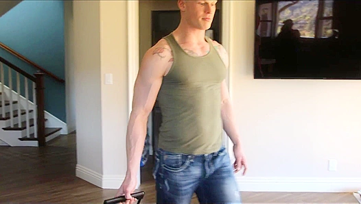 Princeton Price Gets Fucked By His Roommate’s Massive Dildo