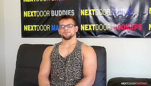 NextDoorCasting - Muscle Boy Masturbates Furiously