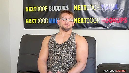 NextDoorCasting - Muscle Boy Masturbates Furiously