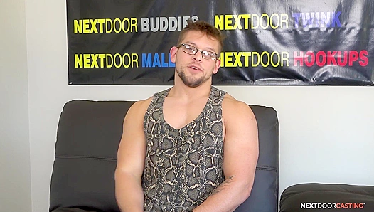 NextDoorCasting - Muscle Boy Masturbates Furiously