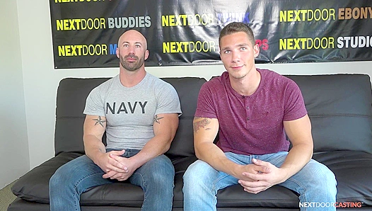 NextDoorCasting - Bearded Muscle Man's First Time Fucking A Man On Camera
