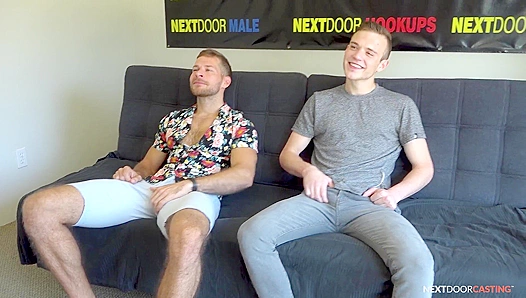 NextDoorCasting - Straight Guy's First Gay Blowjob & Anal