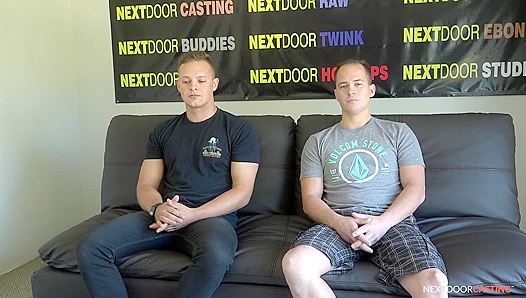 NextDoorCasting - Justin Weston's First Blowjob From A Man