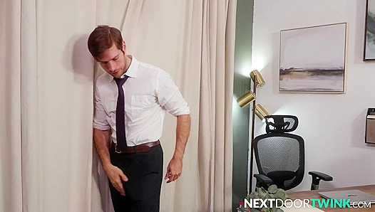 StepDILF Boss Fucks Twink Intern Stepson - David Skylar, Jack Bailey - NextDoorTwink