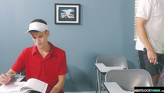 Cocky Jock Rails Tennis Rival Twink - NextDoorTwink