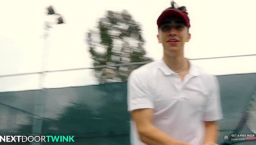 Twink Tennis Palyer Dicked Down By Jock Rival - Trevor Harris, Cameron Neuton - NextDoorTwink