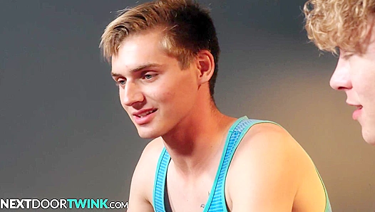 Hot Twink Offers Cock Up As Stress Relief - Ashton Silvers, Harley Xavier - NextDoorTwink
