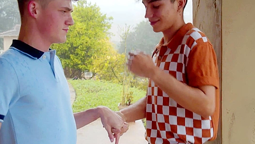 NextDoorTwink - Fit Teen Boys Fucking In The Rain