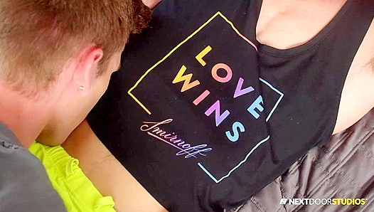 NextDoorTwink Teen Boys Theo Brady & Julian Bell Have Bareback Makeup Sex