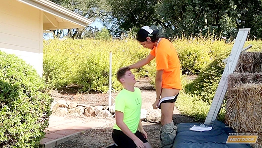 Next Door Twink Freshman Outdoor Fuck