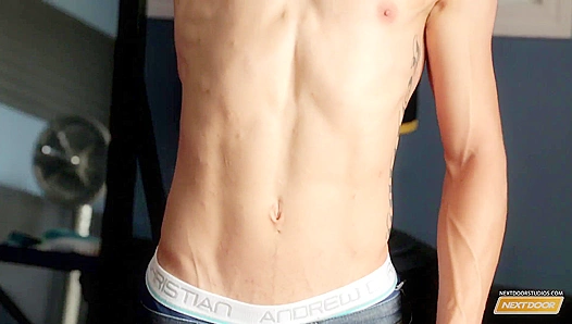 Next Door Twink Introducing Atheletic Ace Parker