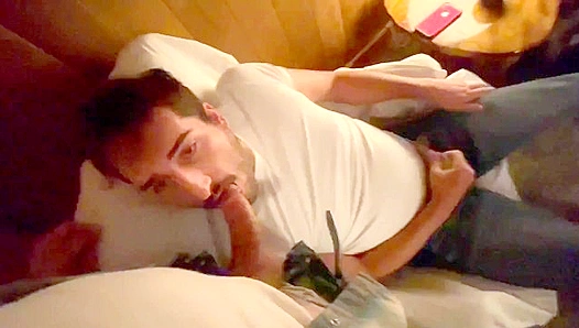 He agreed to oral but not bottoming for the first video since he is an ass virgin