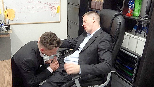 Hot suited up Office boy fucked HARD n left spunky