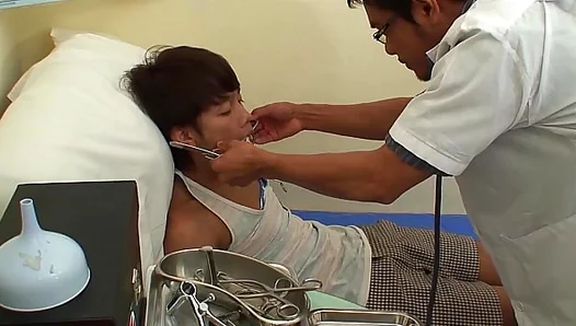 Doctor Barebacks Asian Twink 18+ Patient in Kinky Medical Gay Sex Scene
