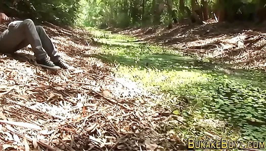 Asian Twink 18+ Gobbles Cock In Hot Gay Blowjob Session