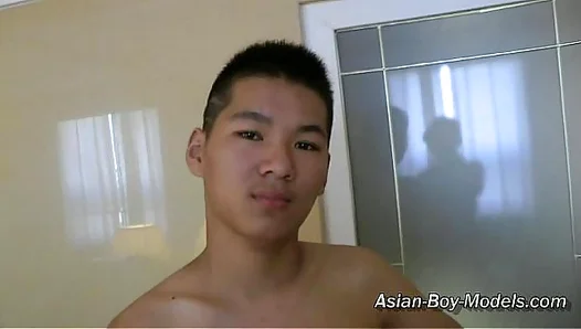 Asian Big Cock Guy Masturbates Sensually in Solo Gay Session