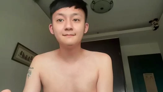 Young 18+ Skinny Asian Guy Masturbates and Cums in Amateur Gay Scene