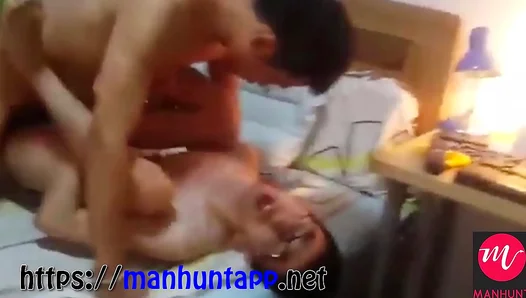 Asian Gay Men Engage in Intense Fucking on ManHunt App