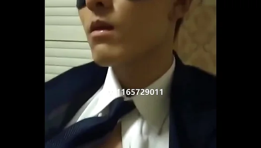 Cute Asian Slave Boy 18+ Gives Handjob In BondageGay Scene