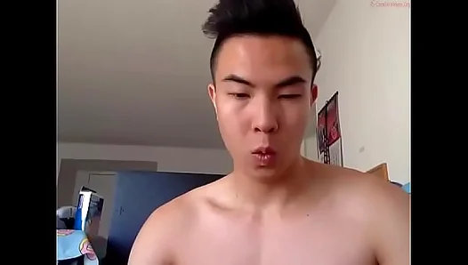 Asian Guy Slowly Jerks Off in Sexy Solo Cam Session