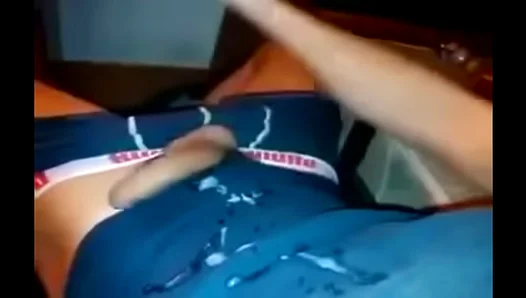 Horny Asian Guy Delivers Mind–Blowing Massive Cumshot At Home