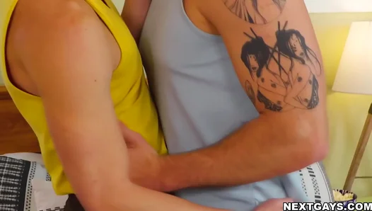 Ryder & Cody Study Their Cocks in Intense Interracial Hardcore Session