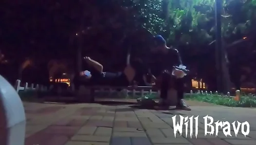 Well–Endowed Young 18+ Man Fucks Slutty Twink 18+ In Public Square Heat