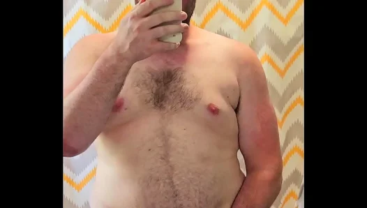 Horny Gay Man Blows Big Cock and Cums Hard in Amateur Action