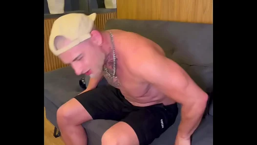 Catching My Muscular Cousin With a Big Cock Masturbating!