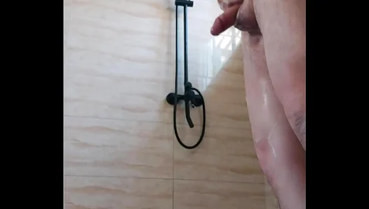Latino Man Enjoying Sexy Solo Masturbation in the Shower Show