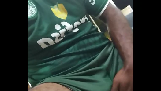 Excited Brazilian Fan Masturbates in Public While Wearing Uniform