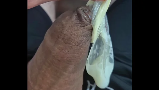 Brazilian Guy Tests New Condom in Amateur Solo Session