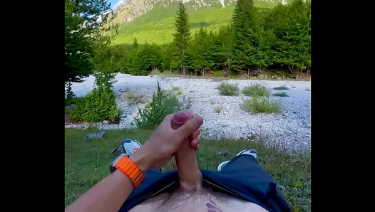 Tattooed Guy Jerks Off Outdoors in Exciting Solo POV Session