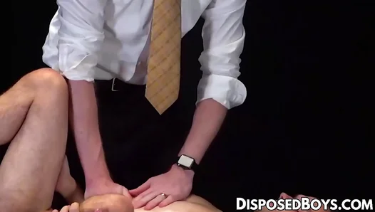 Suited Legrand Wolf Dominates Smooth Muscular Marcus Rivers In Hardcore Anal Session