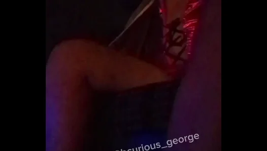 Cinema Sizzle: Cute Latino Exhibitionist Shows Off Legs & Dress