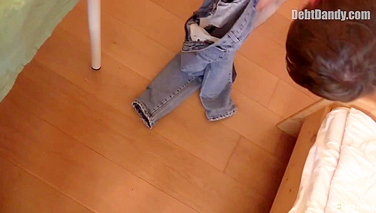 Debt-Riddled Geek Gets Fucked in POV - Ass of a Dorky Debtor