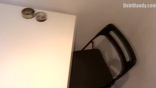 Indebted Hottie Takes One for the Books - Facial Frenzy