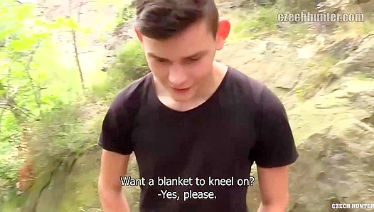 Huge Load Covers Bubble-Butt Czech Twink's Ass - XXX Gay