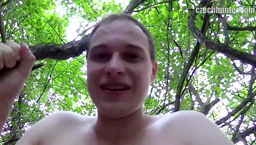 XXX Gay - Wild Three-Way Anal Adventure in the Woods