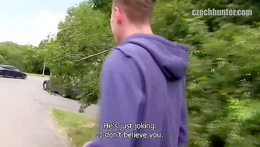 Fun-Loving Czech Dudes Fuck in the Woods for Their New Friend - XXX Gay