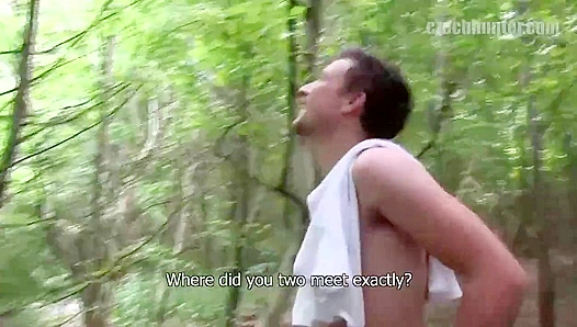 Fun-Loving Czech Dudes Fuck in the Woods for Their New Friend - XXX Gay