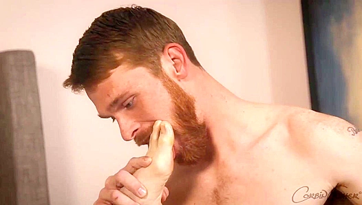 Bearded Ginger Pounds Big-Nosed Bottom Hard From Behind - CorbinFisher